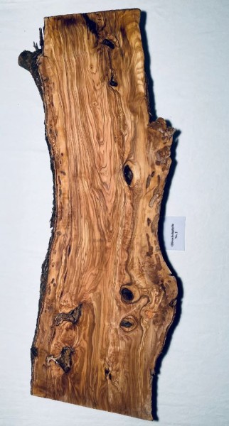 Olivenholz Platte - Massivholz Platte Oliven Bohlen Tischplatte Holz